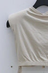 OUDE WAAG shoulder padding New knitted jacket OW-23SS-TP04 meters gray